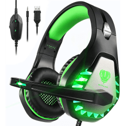 Stereo Gaming Headset för PS4, PS5, Xbox Series X, Xbox One,