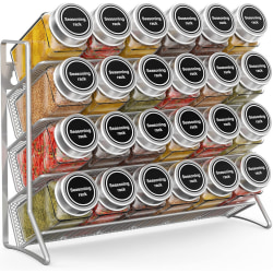 Standing Metal Spice Racks for 3 Tier Spices, Spice Rack for Spice Shaker / Spice Jars