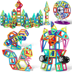 Magnetic Building Blocks 117 PCS Toy/Robot/Animal/Ferris Wheel
