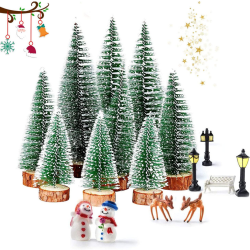 Mini Christmas Trees , Miniature Sisal Tree (3 Different Sizes)