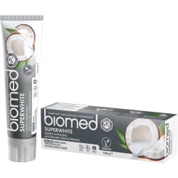Biomed Super White Fluor fri Coconut Oil Tandpasta,