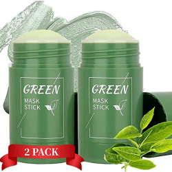 2 Green Tea Facial Clay Facial Mask Stick Deep Layer Facial Mask