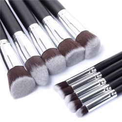 10PCS Professional Makeup Brush Set Kit Blush Eyebrow