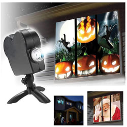 Halloween jul holografisk projektor Fönster Projektor Led