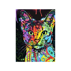 Färgglad katt Rhinestone diamond painting DIY Crystal Cat As pictures show