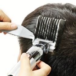 Professionellt hårklippningsverktyg för män med blekningskam grå M