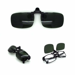 Flexibel UV-dagsklämma på flip up glasögon TR10 Grön M