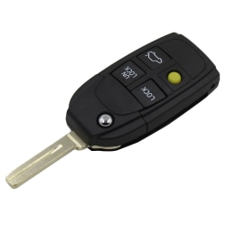 4-knapps byte av fjärrnyckel för Volvo Svart one size