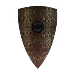 Trä Medeltida antika asiatiska Black Forest Shield SWE142 multifärg one size