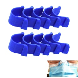 10 x Anti-dim näsklämma för munskyddsmask Blå one size