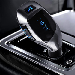 Bluetooth bil FM-sändarmodulator MP3-spelare trådlös USB Svart one size