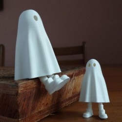 Halloween spöke med ben dekoration party leksak White M