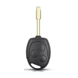 Nyckelskal 3 knappar för Ford FO21 Svart one size