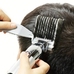 Professionellt hårklippningsverktyg för män med blekningskam Svart M