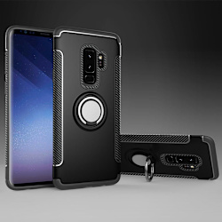 Samsung S9 hybrid armor skal magnetic case svart Svart
