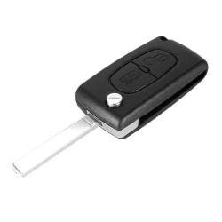 2 knapp CE0536 bilnyckel skal för Citroen VA2 Svart one size