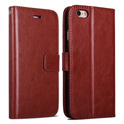 IPhone 7/8 plånbok fodral skal clutch case brun Brun