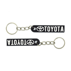 2x Toyota nyckelringstillbehör svart Black 2x