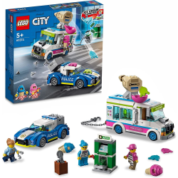 LEGO 60314 City Polisjakt med Glassbil, Leksaksbil med Jaktfordo Mix color