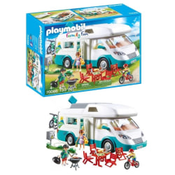 PLAYMOBIL  - Familj och husbil, campingbil, campingsemester Mix color