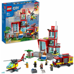LEGO 60320 City Brandstation med Garage, Lastbil och Helikopter Mix color