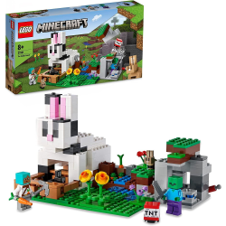 LEGO 21181 Minecraft Kaninranchen, Leksak för Barn 8+ År med Dju Mix color