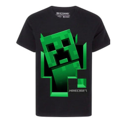 Minecraft T-shirt - Creeper Inside 134/140, Svart