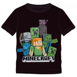 Minecraft T-shirt -  Out for adventure! 140, Svart