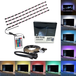 dPlaze DeLuxa LED kit för TV - 4x50cm LED strip  USB DPLEDTV50 RGB