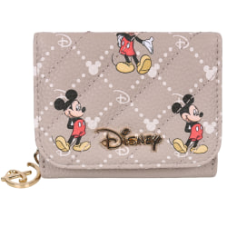 DISNEY Mickey Mouse Beige, liten dragkedja plånbok 11x8 cm
