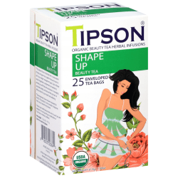 Tipson Organic Beauty SHAPE UP Grönt Te i Påsar 25 x 1,5 g