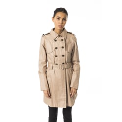 Coat Brown Byblos Woman UK 14 - XL