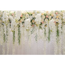 Fotografi bakgrundsduk, färgglada blommor 210*150cm