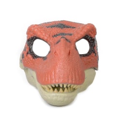 Dinosaur Mask Huvudbonader, Jurassic World Dinosaur Leksaker med öppning rörlig käke, velociraptor Mask & tyrannosaurus Rex Mask Bundle Orange
