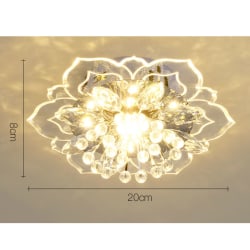 20cm 9W Modern Crystal LED Taklampa Hallway Pendan Yellow 20*8CM