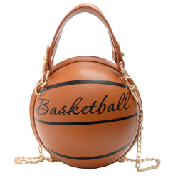Personlighet Kvinnlig Läder Rosa Basketväska 2020 New Ball Pu Brown BN1