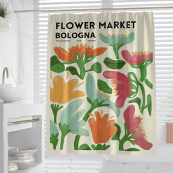 Fresh ins duschdraperi 180x180cm med krok vattentät 600#Floral Printing 180x180cm/71x71"