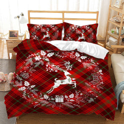 Christmas Printed Coverlet Set Printed 3-delad Coverlet Set Style G Queen