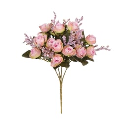 Konstgjord bukett Rose Blomsterarrangemang Heminredning Light Pink