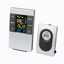 Trådlös väderstation termometer hygrometer med färgdisplay