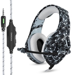 ONIKUMA K1B 3.5mm Stereo gaming headset med Mikrofon camo grå grå