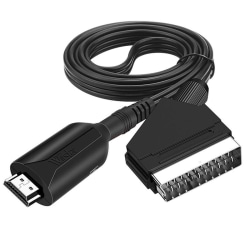 Bärbar HDMI-kompatibel till scart-omvandlare videoljudadapter