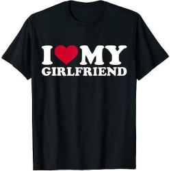 T-shirt Jag älskar min flickvän Svart Valentine XL