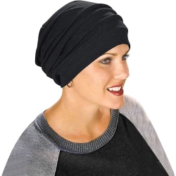 Crday cap Mjuk bomullsmössa Elastisk Slouchy Chemo Hat Instängd Turban Present