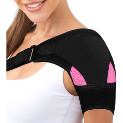 Skulderbandage til kvinder - Neopren - Dobbelt justerbar skulderledsstøtte - Forebyggelse af skader og genopretning af sportsskader - Gigt-skuldre