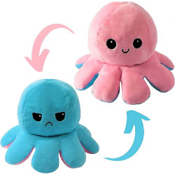 Käännettävä Octopus Pehmo Cute Pehmo - Pehmo mustekala käännettävä pehmo Toy Söpöt pehmot - Octopus kääntyvä pehmo