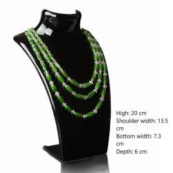 4 färger akryl skyltdocka Halsband Smycken Display Hållare Black