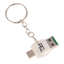 Micro SD-kortläsare USB C OTG 2 IN 1 TF-kortläsare för PC Lap Silver