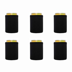 6 st Ölkylare/hylsor Mjuk isolerad Återanvändbar hållare Black