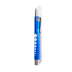 Återanvändbar LED-ficklampa Första hjälpen Pen Light Ficklampa Med Pu Blue